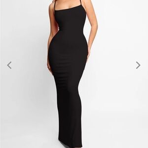 Popilush Black Maxi Shapewear Dress